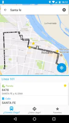 Cómo Llego Rosario android App screenshot 3