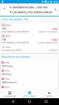 Cómo Llego Rosario android App screenshot 4