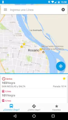 Cómo Llego Rosario android App screenshot 7